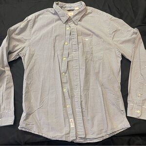 Dockers Men's Striped Blue Shirt